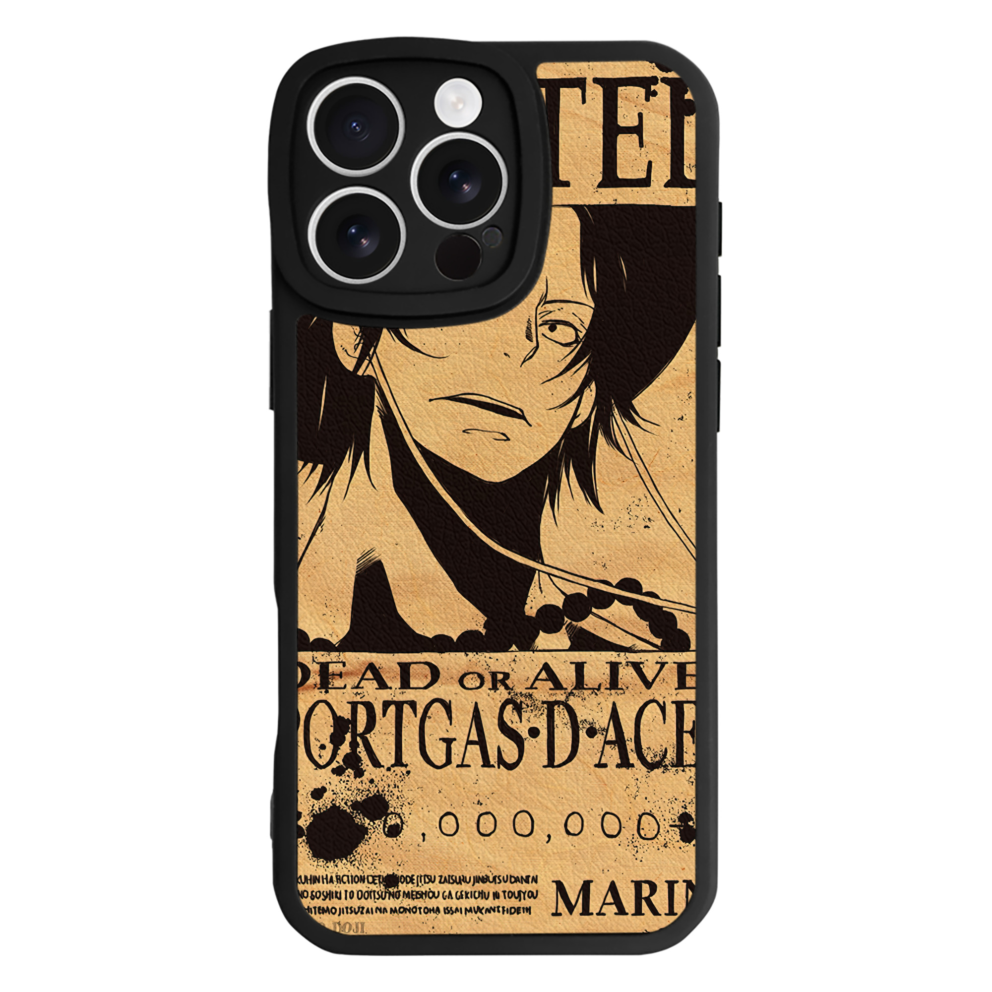 （画像用） ワンピース ONE PIECE 【iPhone 16シリーズ対応】シリコンスマホケース（レザー調） 材質：シリコン